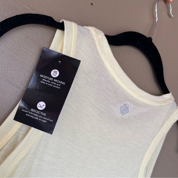 ZELOS Light Yellow Sleeveless Tank Top - Picture 5 of 6